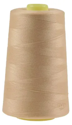 4572m Polyester Overlock Garn dunkle mandelgelb