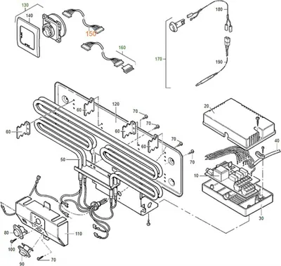 Produktbild von Truma Steuerkabel, 5 Meter Länge, passend für Gasgeräte der Modelle D und DE