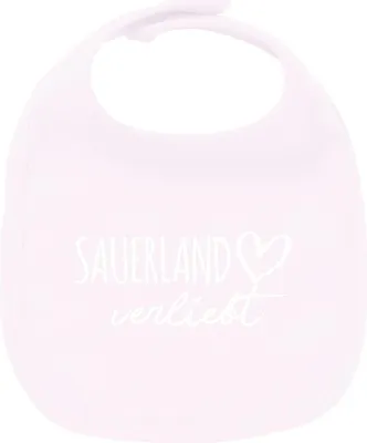 Produktbild von Huuraa Unisex Babylatz Sauerland verliebt Geschenk Babypink  Baumwolle Sauerland Mitbringsel