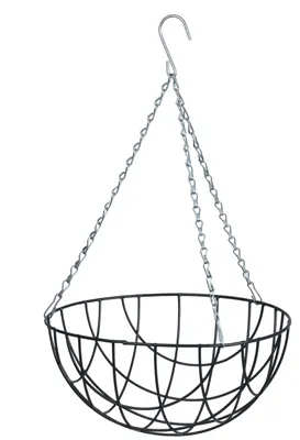 Produktbild von Natur Hangekorb - Metalldraht - dunkelgrun - 13 x 25 cm