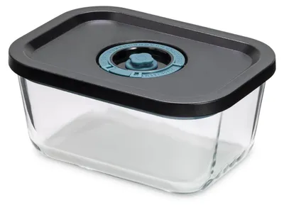 Aufbewahrungsbox 0,80 l, Glas, transparent, rechteckig