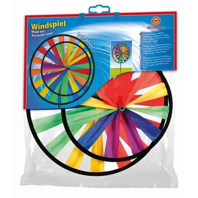 Produktbild von Windspiel Twin Wheel, 28 × 70 cm, mehrfarbig, wetterfest und lichtecht