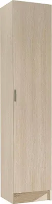 Produktbild von Clearwater Mehrzweckschrank, 1-türiger Hilfsschrank, Schuhschrankschrank mit Regalen, Vertikaler Schuhschrank, cm 37x37h180, Eiche