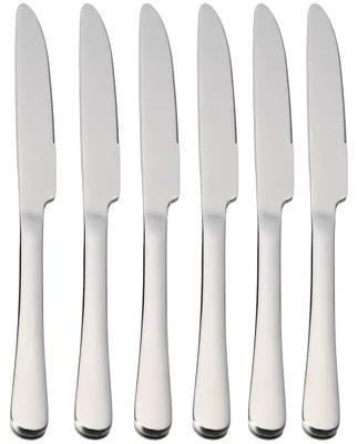 Image de Solidchoice - Ensemble de 6 couteaux de table en acier inoxydable, dimensions : 22,5 x 2 cm