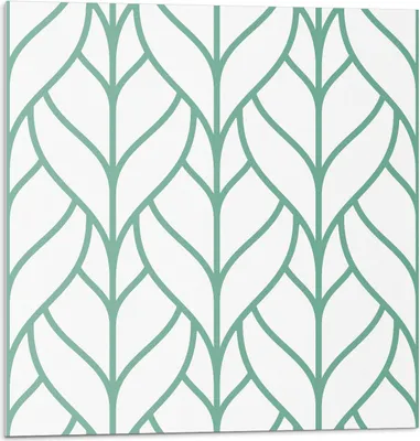 Produktbild von Blattmuster In Symmetrie – Selbstklebend – Wandverkleidung – Wandpaneel – Wanddeko – Dekorative Wandpaneele – 3D Wandpaneele – Wandgestaltung selbstklebend – 4 Stück 50 x 50 cm