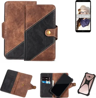 Produktbild von K-S-Trade Handy Hülle Schutz Hülle Schutzhülle Bookstyle Case kompatibel mit Archos 55S Ultra Handy Cover Hülle Schutztasche 1x