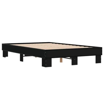 Produktbild von Bettgestell Schwarz 120x200 cm Holzwerkstoff und Metall