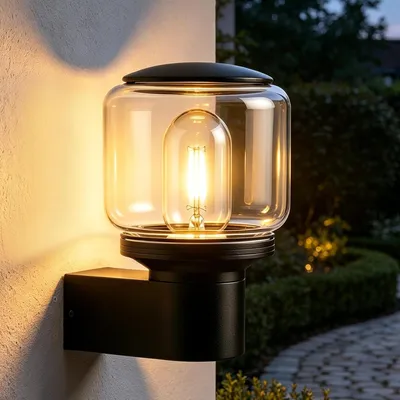 Zdjęcie produktu dla ZMH LED ŚwiatłoŚcienneZewnętrzne E27 IP65 odporne na pogodę LampaElewacyjna LampaTarasowa LampaBalkonowa OświetlenieKorytarzowe