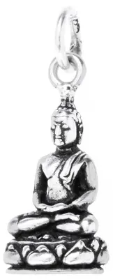 Produktbild von Buddha Schmuck Anhänger 925er Silber - Buddha - 25x10mm