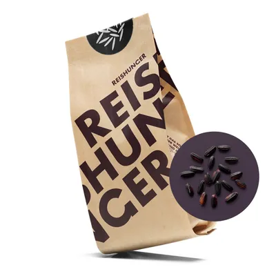 Produktbild von Schwarzer Reis von Reishunger (3kg) Vollkorn Nerone aus Italien