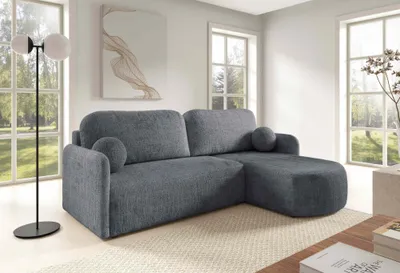 Produktbild von FurMeb24 ECKSOFA BERA - 212 x 160 cm cremona 95 - mit schlaffunktion und bettkasten