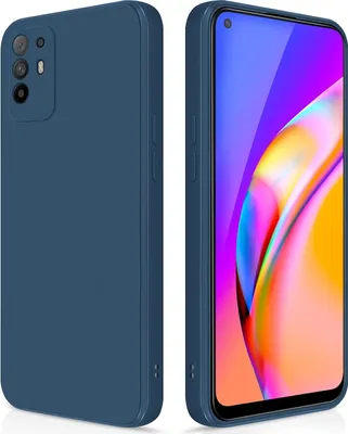 Image de Etui en silicone fin pour OPPO A94 5G silicone souple liquide, mat, résistant aux rayures bleu