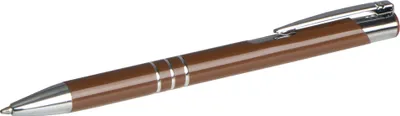 Produktbild von Kugelschreiber aus Metall / Farbe: braun