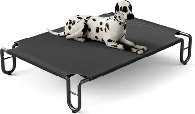 Produktbild von Hundebett erhöht M, schwarz, für draußen