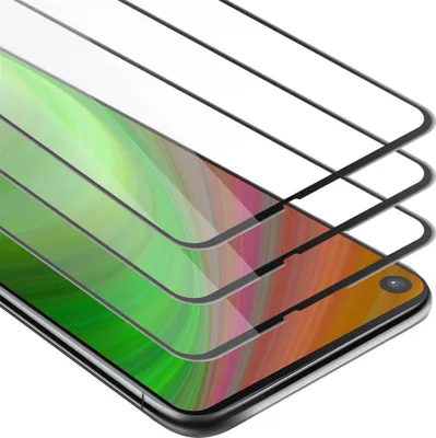 Immagine prodotto di Cadorabo 3x pellicola blindata a schermo intero per Samsung Galaxy A9 PRO 2019 pellicola protettiva in vetro temperato nero protezione display