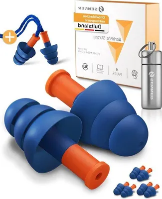 Immagine prodotto di WorkPro Tappi auricolari forti per il lavoro - Protezione dell'udito per fonti di rumore forte con banda in nylon - Tappi auricolari in alluminio per contenitori