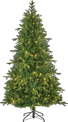 Produktbild von Black Box Trees Brampton Künstlicher Weihnachtsbaum mit LED-Beleuchtung - H185 x Ø114 cm - Grün
