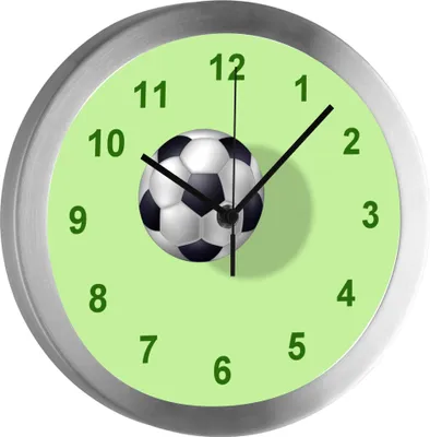 Produktbild von Funkuhr, Kinder Wanduhr, Kinderuhr, Kinderzimmer Fußball 2