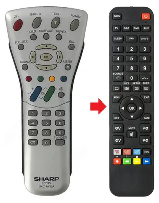 Produktbild von Fernbedienung geeignet für SHARP AQUOS | AQUOSLC-37GA6E | AQUOSLC37GA6E
