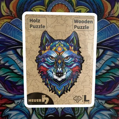 Produktbild von Creative-Art Wooden-Puzzle Holzpuzzle HEUER Motiv: Wolf, 237 Teile, L