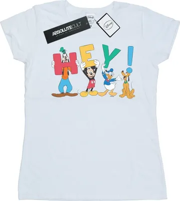 Produktbild von Disney - "Friends Hey" T-Shirt für Damen BI32228 (S) (Weiß)