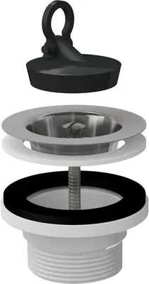 Zdjęcie produktu dla Alcadrain Ablaufventil für Spülbecken 6/4" mit einem Edelstahlgitter DN70