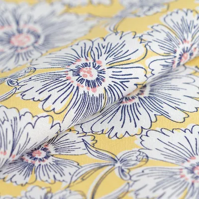 Imagen del producto de Tela decorativa Anémona, color amarillo