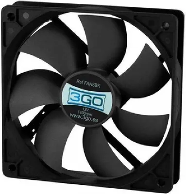 Immagine prodotto di 3GO FAN8BK sistema di raffreddamento del computer cassa del computer da ventola del computer 8 cm Nero