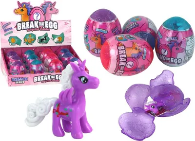 Produktbild von Magiczne Pękające Jajko Jednorożca W Skorupie 4 Kolory 6 cm