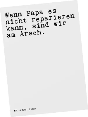 Produktbild von Mr. & Mrs. Panda Postkarte Wenn Papa es nicht... - Weiß - Geschenk, Fotokarte, Postkarten, Mann, Sprüche, bester, Männer, Vater, einzelkarte, Grußkarte, Ansichtskarten