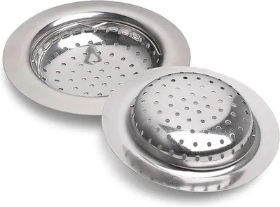 Obrázek produktu pro Sada 2 kusů nerezových sítků do kuchyňského dřezu