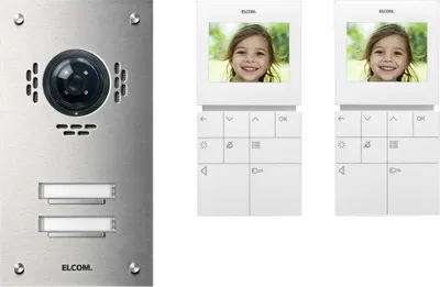 Produktbild von ELCOM KOMMUNIKATION GMBH ELCOM Videoset 2WE,Color VSZ-2EM m.BVF-510 1087628