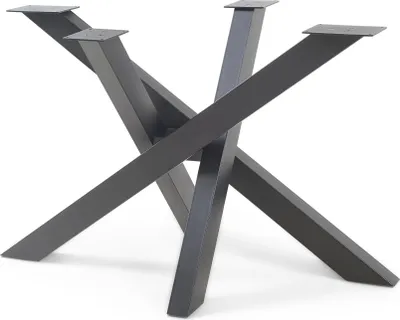 Immagine prodotto di Struttura tavolo "Umala" 115 x 65 x 72 cm Gambe per tavolo da pranzo o scrivania in acciaio nero