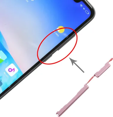 Produktbild von Für Xiaomi Redmi Note 6 Pro Sidekeys Seitentasten Pink Ersatz Zubehör Reparatur