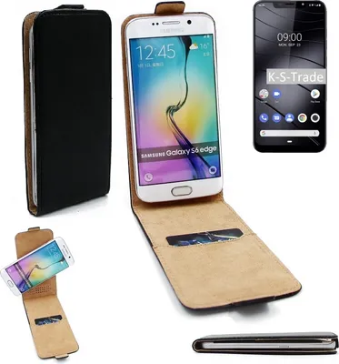 Produktbild von K-S-Trade® Schutzhülle Handyhülle kompatibel mit Gigaset GS195 Flipstyle  360° Smartphone Tasche, schwarz, Case Flip cover
