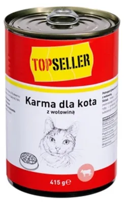 Obrázek produktu pro Krmivo pro kočky s hovězím masem 415 g