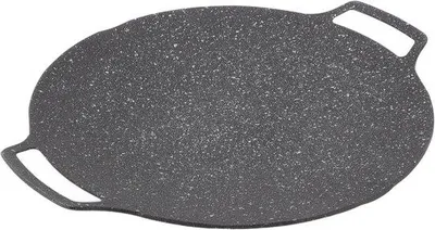 Produktbild von Famanu Teppanyaki Grillplatte - Antihaftbeschichtung, Aluminium, 30 cm, Schwarz