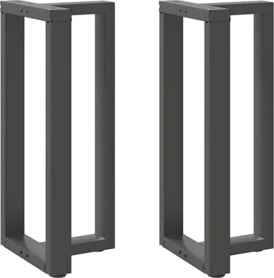 Obrázek produktu pro vidaXL Nohy barového stolu ve tvaru T 2 ks. Antracit 40x35x(90-91) cm Ocel