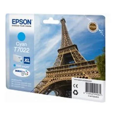 Productafbeelding van Originele EPSON 7022 XL inktpatroon, cyaan, voor 2000 pagina's, DURA Brite D