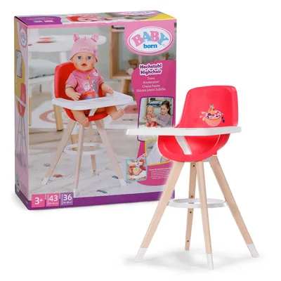 Produktbild von BABY born Hochstuhl mit Tisch im Scandi-Design für 36 & 43 cm Puppen