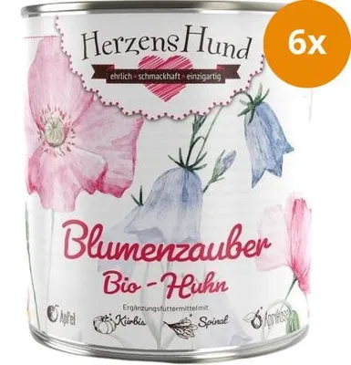 Produktbild von HerzensHund HH9-800, Adult, jede Rasse, Apfel, Huhn, 800 g