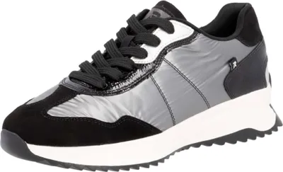 Zdjęcie produktu dla Rieker sneaker damski czarno-szaro-srebrny, Kolor:czarny, Rozmiar EU:40