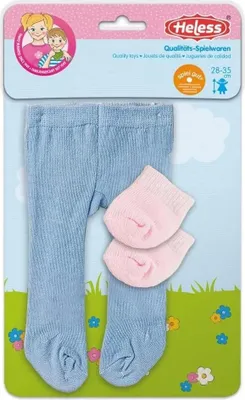 Produktbild von Puppen-Strumpfhose mit Söckchen, klein, 1 Set, sortierte Ware, Gr. 28-35 cm