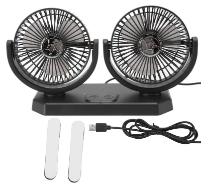Produktbild von Tragbarer Doppelkopf Auto Kühlventilator