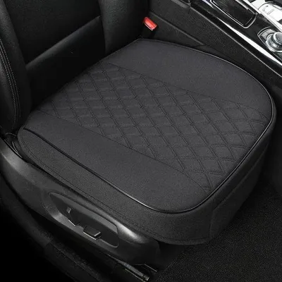 Productafbeelding van GIANT PANDA Autostoelhoes Voor Voorstoelen, Niet-Slip, Geschikt Voor 95% Van Alle Voertuigen, Gelaagd Onderkant, Diamantpatroon (Zwart