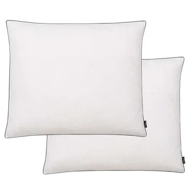 Zdjęcie produktu dla vidaXL Poduszka 2 szt. Wypełnienie puch/pierze Lekka 70x60 cm Biała