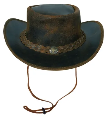 Immagine prodotto di Cappello da cowboy URBAN 5884, realizzato in vera pelle, cappello western in pelle di bovino con fascia regolabile