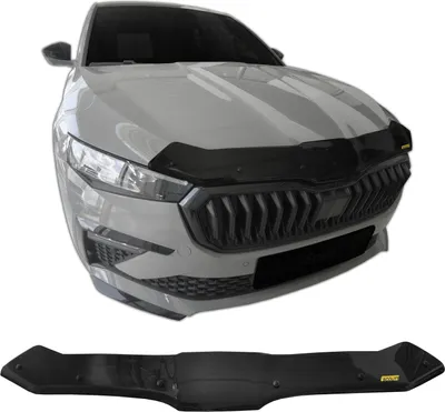 Image de Bra Capot Déflecteur Protection Pour Skoda Scala Depuis 2023, Aérodynamique, Assemblage Facile, Aucun perçage requis