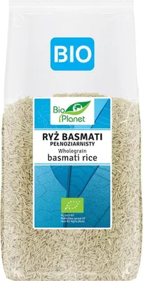 RYŻ BASMATI PEŁNOZIARNISTY BIO 500 g - BIO PLANET