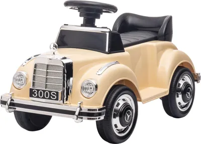Produktbild von Rutschauto, Kinderfahrzeug, Rutscherfahrzeug mit Stauraum, Kinderauto mit Kippschutz Rutscher für 18-48 Monaten Kinder, Beige, 77,5 x 41,5 x 45 cm Aosom